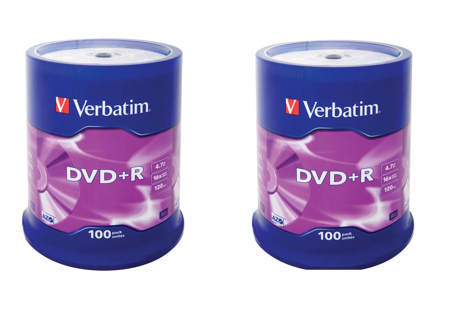 Płyty DVD+R 4,7 GB Verbatim plus x16 cake 200 szt