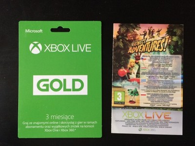 Xbox Live Gold 3 miesiące XBL GOLD 3M + gratis gra