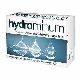 HYDROMINUM, 30 tab, utrata wagi, celulit wodny