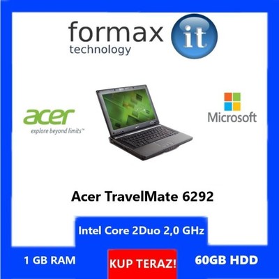 ACER TRAVELMATE 6292 2x2,0/2GB/60GB/WINXP