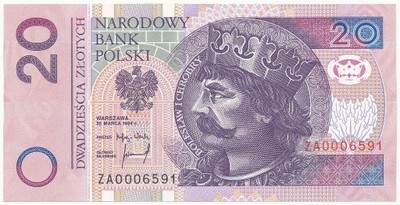 4394. 20 złotych 1994 - ZA - seria zastępcza