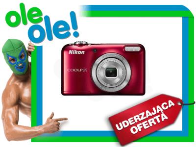 Czerwony aparat cyfrowy Nikon Coolpix L29 16,1Mpx