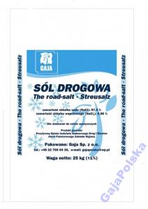 Sól drogowa z antyzbrylaczem-25 kg Warszawa TANIO