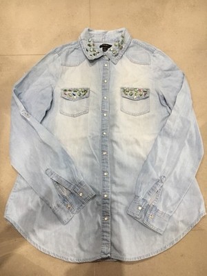 Koszula jeans kamienie dżety Amisu New Yorker 38/M