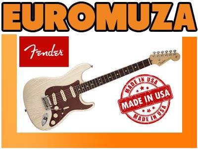 Fender FSR American Stratocaster Rustic Ash RW OW