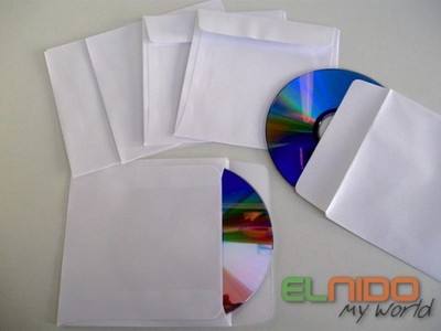 Koperty papierowe na płyty CD DVD bez okienka 100
