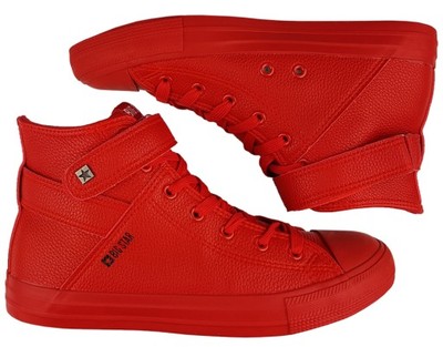 BIG STAR Trampki męskie Y174025 buty całe czerwone - 6908060775 - oficjalne  archiwum Allegro