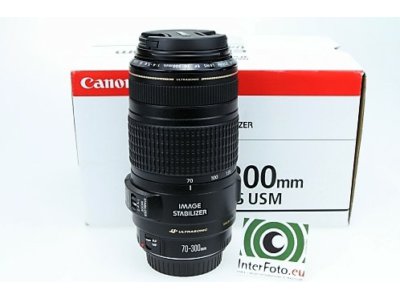InterFoto: Canon 70-300/4-5.6 USM IS, jak nowy! gw