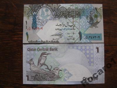 Banknot Katar 1 riyal 2008 r P-20 UNC