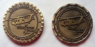 Medale lotnicze okolicznościowe Black Hawk