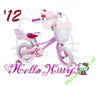 Rower 12&quot; Hello Kitty Shiny Fioletowy