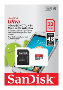 Karta microSDHC SanDisk Ultra 32gb, 48Mb/s