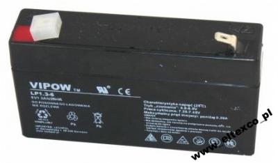 Akumulator żelowy 6V 1.3Ah AZ-004