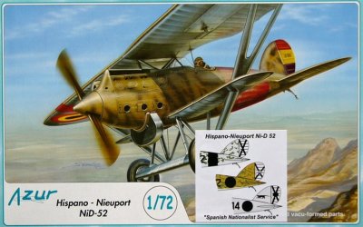 Hispano-Nieuport NiD-52 - Azur 1/72