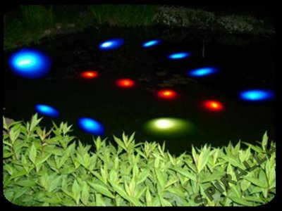 Oświetlenie LED do oczka wodnego,ogrodu,kpl 2 lamp