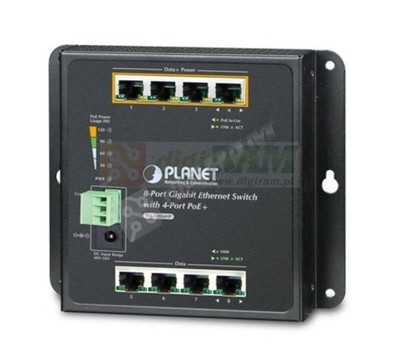 PLANET WGS-804HP Switch Gigabit 8-port PoE+