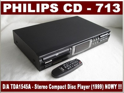 PHILIPS CD-713 / CD PLAYER -1999r. NOWY!!! - 6855715799 - oficjalne  archiwum Allegro