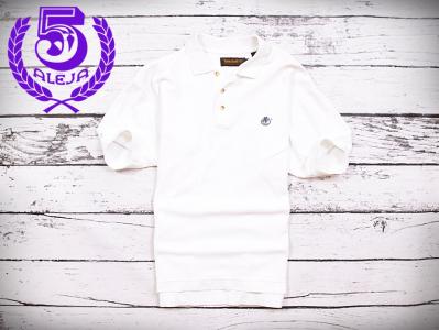 *Timberland Koszulka Polo Meska Bawełna Biała S