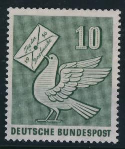 Niemcy 10 Znaczek gołębia pocztowego z listem