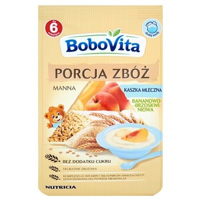 BoboVita Kaszka ml. manna banan 9x210g -5% PROMO