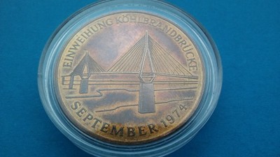 Medal Niemcy Most Hamburg n/Łabą  1974 rok Orginał