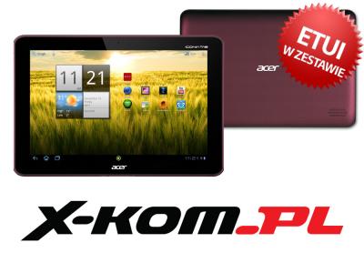 CZERWONY Tablet Acer Iconia A200 Tegra 2 32GB+ETUI