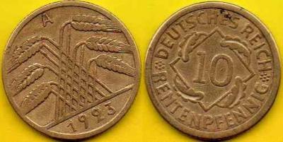 NIEMCY  10 Rentenpfennig  1923 r  A