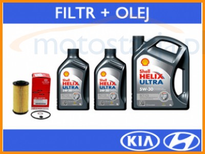 Oe Kia Filtr+Olej 5W30 6L Hyundai I30 1.6 Crdi - 6345330163 - Oficjalne Archiwum Allegro