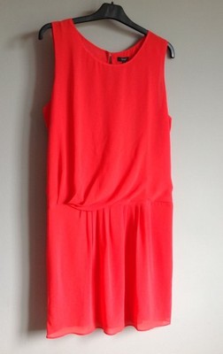 SOLAR Sukienka czerwona rozm. XL 42 - 6846953781 - oficjalne archiwum  Allegro