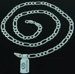 Łańcuszek srebrny Figaro Męski 70cm SREBRO - 50%