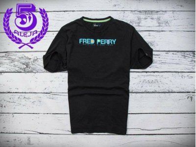 *Fred Perry T-shirt Męski Koszulka Czarna *XXL*
