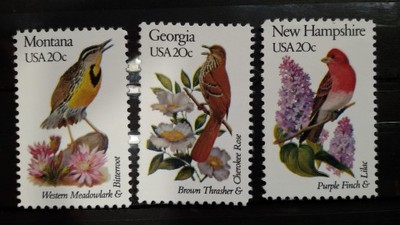 US Post Ptaki - 3 znaczki - zestaw 9