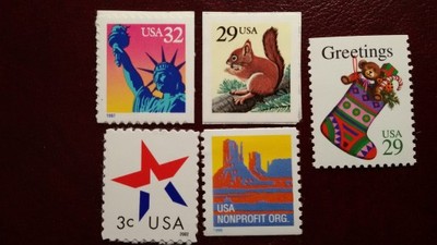 US Post zestaw 5 znaczków