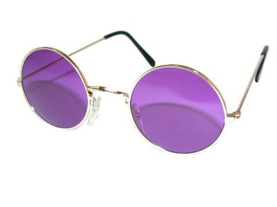 Klasyczne okulary LENONKI OKRĄGŁE fioletowe szkła - 6694412002 - oficjalne  archiwum Allegro