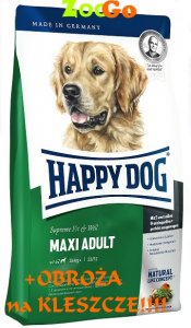 HAPPY DOG Adult MAXI 15kg+Obroża na klesze Gratis!