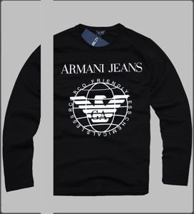 ARMANI JEANS koszulka longsleeve L13 czarny L