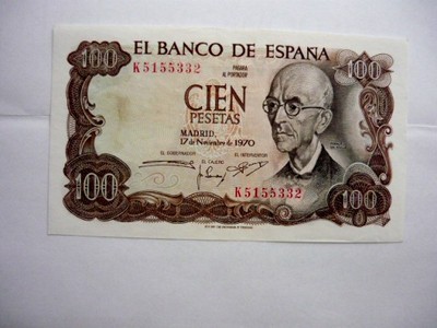 Hiszpania - 100 pesetas 1970