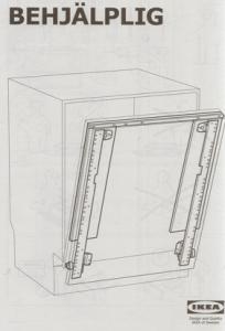 BEHJALPLIG IKEA-Mocowanie frontu zmywarki - 5996787669 - oficjalne archiwum  Allegro