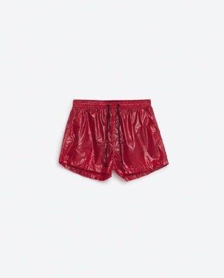 ZARA Czerwone szorty kąpielowe (XL)