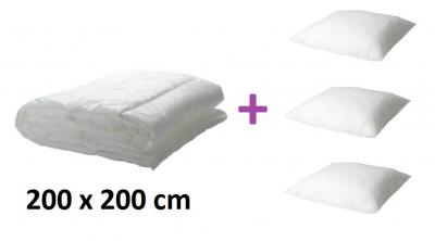 IKEA 3 x poduszka 50x60+ kołdra 200x200 MYSA GRAS