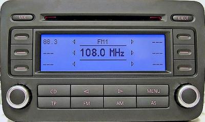 RADIO VW RCD 300 GOLF V PASSAT TOURAN JETTA CADDY - 5108352358 - oficjalne  archiwum Allegro