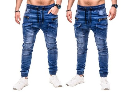 Hit spodnie męskie jeansy OMBRE P411 jeans XXL