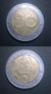 Algieria 20 dinarów 1992