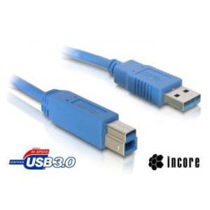 Kabel Incore USB 3.0 A-B M/ M 3metry  ŁÓDŹ!!