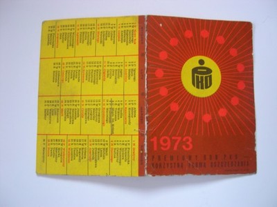 Kalendarz PKO 1973 r.