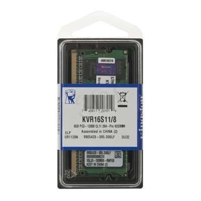 Kingston KVR16S11/8G DDR3 SO-DIMM 8GB 1600MHz (1x8