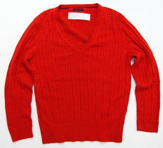 TOMMY HILFIGER sweter damski PIĘKNY CZERWONY XL - 6411815445 - oficjalne  archiwum Allegro
