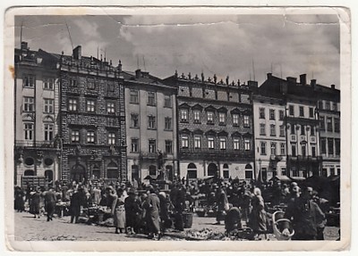 Lwów - Rynek - targ - KSIĄŻNICA ATLAS 1939