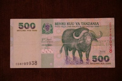 Tanzania 500 shilingi !!!