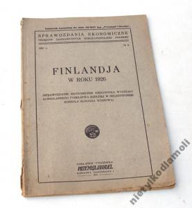 FINLANDJA W ROKU 1926 Finlandia Ekonomia Handel
